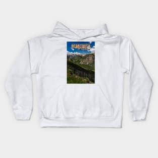 Beartooth Highway Wyoming and Montana Kids Hoodie